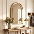 thumbnail image 2 of 36x24 Inch Decorative Wall Mirror with Sturdy Metal Frame, Modern Accent Mirror for Bathroom Hallway Fireplace, 2 of 9