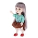 thumbnail image 2 of - muñeca de 6 pulgadas con disfraz de ropa colorida, de acción de juguete de colección de ojos 3D + maquilje para ños de Púrpura Yotijar Los niños fingen muñeca de juguete, 2 of 7