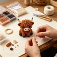 thumbnail image 4 of Fuebueo DIY Highland Cow Beading Craft Kits 3D Bead Art Making Set for Age 5 6 7 8 9 10 11, Mini Seed Bead Animal Jewelry Crafting Supplies Kit for Teens Adults Gift, 4 of 8