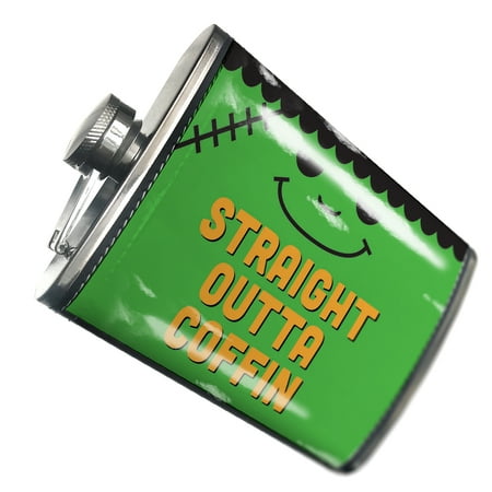 

NEONBLOND Flask Straight Outta Coffin Halloween Frankenstein