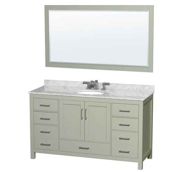 Wyndham Collection Wcs141460sunom58 Sheffield 60" Free Standing Single Basin Vanity Set -