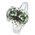 thumbnail image 2 of Pompeii 5Ct Green Amethyst Oval Ring 10k Gold (,), 2 of 2