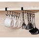 thumbnail image 1 of 2 Piezas Copas De Vino Copas Ganchos De Almacenamiento Utensilios De Cocina Corbatas Cinturones Y Bufandas Soporte para Estante Colgante Gancho Debajo Del Armario Sin Perforaciones,Negro, 1 of 5