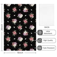 thumbnail image 2 of 6 Pcs Pioneer Flower Floral Print Pattern Kitchen Towels, Funny Microfiber Dish Towel Set, 18" X 26" Tea Towels, 2 of 6