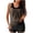 Coffee, variant on Ohufall Tankini Bathing Suits for Women Tummy Control Modest Swimsuits Plus Size Two Piece Swimwear Solid Top Boy Shorts