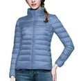 thumbnail image 2 of Women Lightweight Packable Puffer Jacket Stand CollorCasual Feather Down Coat Water Resistant Winter, 2 of 6