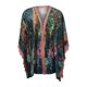 thumbnail image 4 of Ichuanyi Liquidación de mujeres Hem Irregular Irregular Floral Floral Floral Media manga Cardigan Cardas abiertas Puntadas abiertas ICHUANYI WER2023081605569, 4 of 5