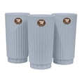 thumbnail image 1 of Kit de 3 Floreros Decorativos de Plástico Modelo Altomonte | Perfectos para Arreglos Florales | Ideal para Sala, Comedor y Oficina | La Ardilla (Azul Marea)- La Ardilla, 1 of 4