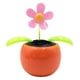 thumbnail image 2 of Lindo juguete solar con forma de flor que se balancea para decorar el tablero del auto. Naranja, 2 of 9