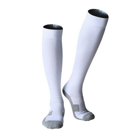 

Pretty Comy Cotton Unisex Soccer Sports Team Socks( White L)