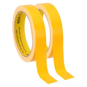 Uxcell 0.8"x0.01" Bookbinding Tape 2 Roll 11 Yard Cloth Bookbinding Repair Tape Book Binding Tape Self Adhesive Yellow