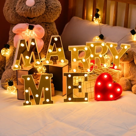 

Hododo Battery Powered Lamp LED Number Letter Standing Hanging Lights Alphabet Sign For Night Light Wedding Birthday Party Christmas