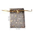 thumbnail image 4 of 200 unids Moon Star Organza Bolsas 2,8x3.5in Transparente Exquisito Cordón Bolsas de Regalo para el Banquete de Boda Baby Shower Negro, 4 of 8