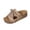 Slipper - Khaki, variant on Samdudou Womens Sandals Summer Casual Slip On Open Toe Shoes Lace Up Sneaker Slides with Side Cutouts Chunky Sole Outdoor Walking Footwear for Ladies Vacation