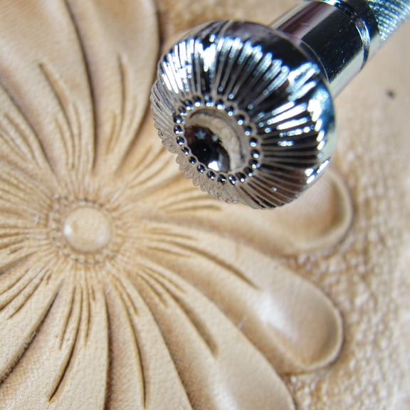 22-Seed Flower Center Leather Stamp, J820, Stamping Tool