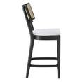 thumbnail image 4 of Counter Stool Chair, Set of 2, White Black, Wood, Bar Pub Cafe Bistro Dining Kitchen Hospitality Restaurant, Modern Contemporary HB36730, 4 of 10