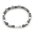 thumbnail image 2 of Pulsera San Benito Rosario Con Cuentas De Hematita Xtellar plateado, 2 of 4