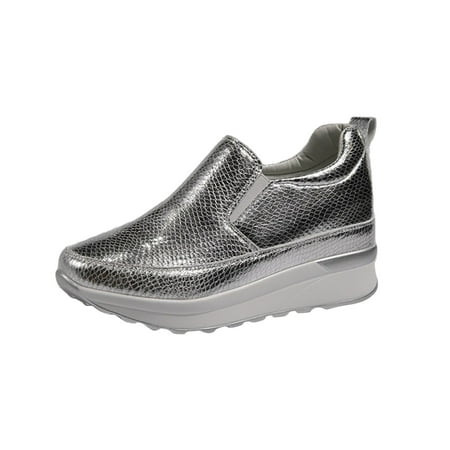 

KBKYBUYZ Fashionable Large Women s Shoes Wear Solid Color Leisure Thick Soled Shoes Women s Shoes Summer Clearance