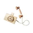 thumbnail image 4 of Juguete de teléfono de madera, juguete educativo Montessori, juego de rol, teléfono de marcación realista para el desarrollo del cerebro, habilidades, 4 of 9