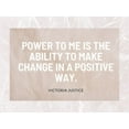 thumbnail image 2 of ArtsyQuotes 24x19 Gold Ornate Wood Framed with Double Matting Museum Art Print Titled - Victoria Justice Quote: Positive Way, 2 of 4