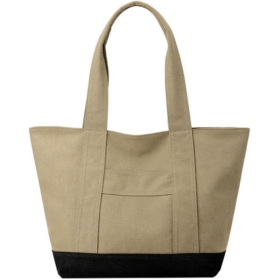 Kukuzhu Canvas Tote Bag Women Large Satchel Bags Shoulder Handbags Casual College Bag Stylish Hobo Bags 2023