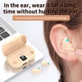 thumbnail image 4 of Open Ear Clip Wireless Earbuds Bluetooth 5.3, Sports Earphones Built-in Microphone with Earhooks, Wireless Ear Buds, Waterproof Fitness Headphones for Sports(Beige), 4 of 8