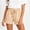Purple, variant on Women's Striped Elastic Waist Drawstring Shorts Casual Loose-Fit Summer Shorts with Pockets Wine XL(XL)