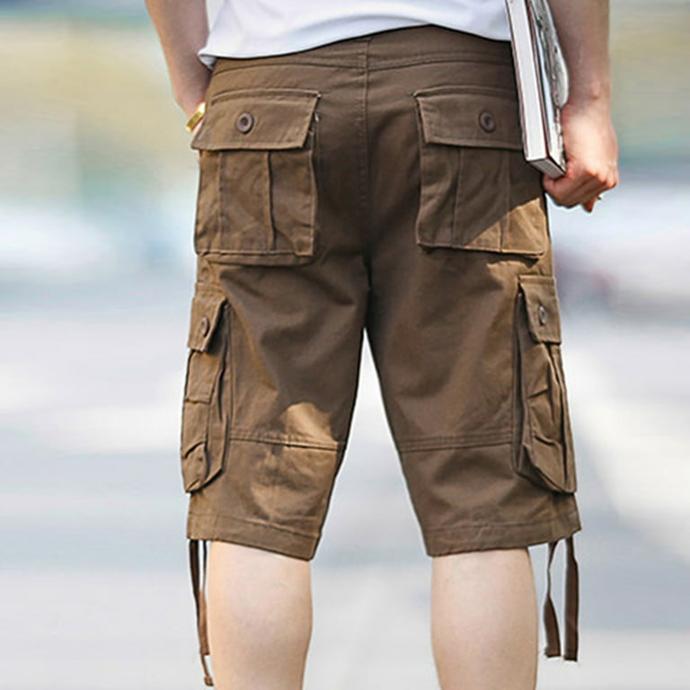 JEEPER Men's Loose Fit Cargo Shorts with Multi-Pockets(No