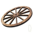 thumbnail image 1 of BESTYASH Décor Industriel de Ferme Roue de Chariot Décoration Murale Brun Clair Lot de 1, 1 of 8