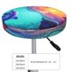 thumbnail image 4 of Balery Hawaiian Island Dolphin Fundas de asiento para taburete de bar redondo de tela de terciopelo ajustables que protegen de arañazos y manchas para sillas de 14 a 17 pulgadas.-12 inch, 4 of 7