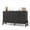 Black, variant on Garvee Chest of Drawers with 6 Drawers, 52 x 16 x 32", with Iron Stand, Brown