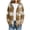 Khaki hooded plaid shacket for women a1, variant on Bzdzmqm Womens Fall Winter Hooded Plaid Shacket Button Down Casual Loose Long Sleeve Oversized Coat for Women Trendy Outerwear with Pockets for Daily Wear, Green M