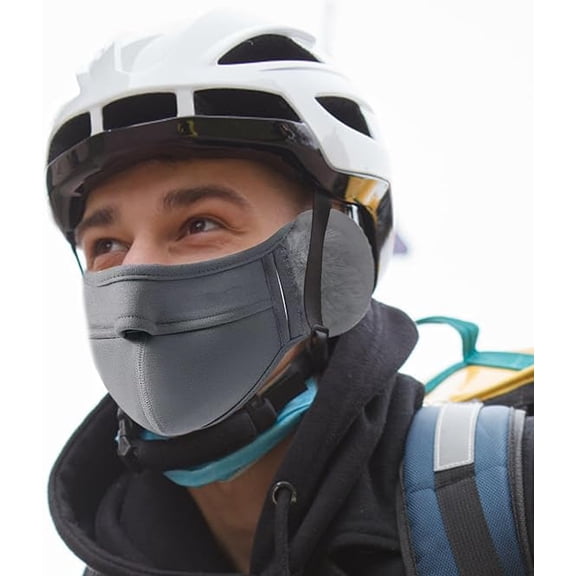 Wanwan2pack Winter Face Cover-Wind and Cold Protection Mask,Anti Freezing Ear Protection Winter Mask Nose Warmer! Grey