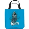 thumbnail image 2 of Trevco VAL250-TOTE1-18X18 18 x 18 in. Valiant & Faith 1 Tote Bag, White, 2 of 2