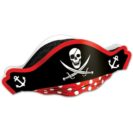 Ddi Printed Pirate Hat W/tissue Crown (pack Of 240)