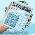 thumbnail image 2 of Solar  Calculator Dual Power Supply Calculator Cute Colorful Fashion Exam Supermarket Calculator, 2 of 6