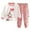 D335-Pink, variant on NIEWTR Toddler Boy Girl Clothes Color Block Fall Winter Outfit Long Sleeve Round Neck Sweatshirt and Pants Set Loungewears Pajamas Set 12-18 Months Toddler Sweatshirt Sets, 2-3 Years