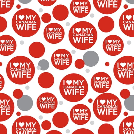 I Love My Canadian Wife Premium Gift Wrap Wrapping Paper Roll