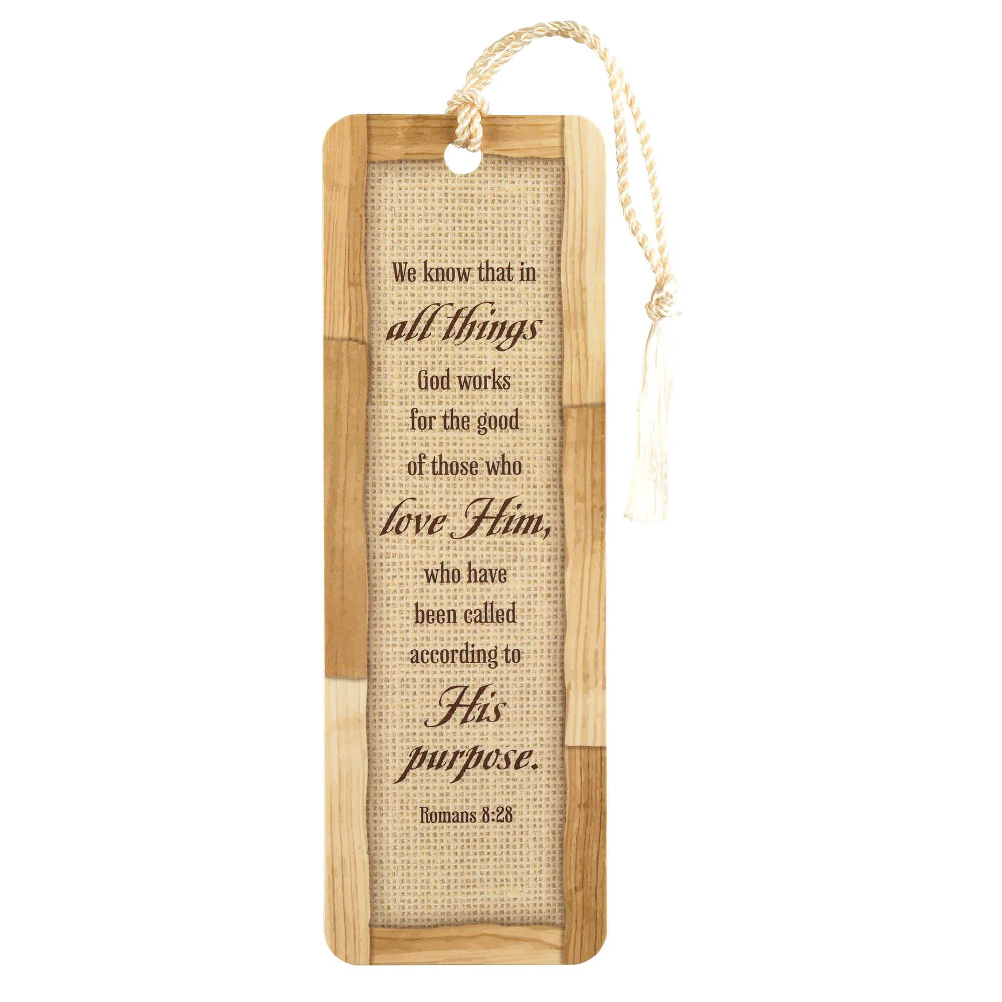 Dicksons All Things Work for Good 6 x 2 Inch Keepsake Tassels Bookmarks Pack of 12