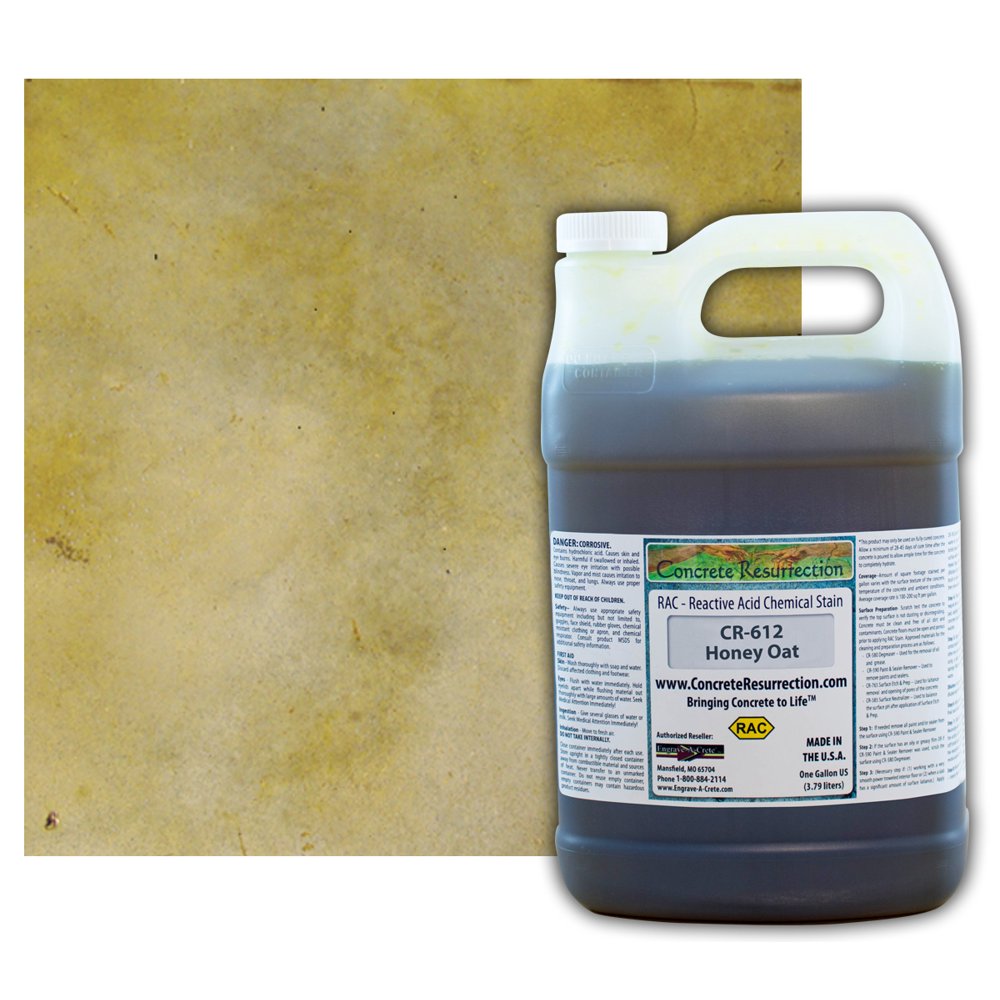 Concrete Resurrection Reactive Acid Concrete Stain Honey Oat (Light