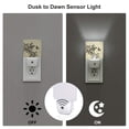 thumbnail image 5 of Uemuo Vintage Floral Night Light, Night Lights Plug into Wall, Dusk to Dawn Sensor Warm White Led Night Light 0.5W-UK, 5 of 9