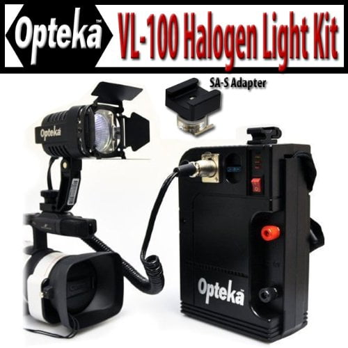 Opteka VL100 100Watt Professional Halogen Camcorder Video Light Kit