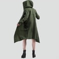 thumbnail image 4 of Douhoow Mens Robe Hooded Cloak Spring Loose Pocket Warmer Coat Long Sleeve Casual Outwear M-XXL, 4 of 6