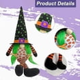 thumbnail image 4 of Halloween Gnome with LED Light Long Leg Handmade Plush Swedish Gnomes Sitting Tomte Nordic Figurine, 4 of 5