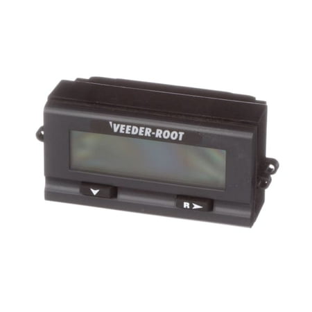 Pack of 1, Veeder-Root A103-007 Panel Meter, Preset Counter, Elec, Lcd, Range 0-9999999, Cut-Out 1.3X2.66" 7 Dig