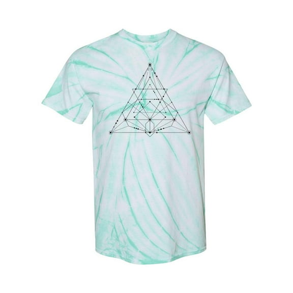 Triangle Shapes Tie Dye Cyclone Men -SPIdeals Designs, Male Large