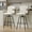 Off -White, variant on VECELO Swivel Bar Stools Set of 2 with Back and Armrest, Counter Height, Velvet Upholstered Bar Chairs for Kitchen Island & Home, Beige