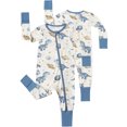 thumbnail image 2 of ATAIKU 3-24M Newborn Baby Zipper Footless Pajamas Bamboo Long Sleeve Footed Sleepers Sleep 'N Play for Infant Toddler Boys - Dinosaurs, 2 of 10