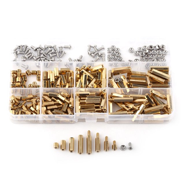 Ccdes Carte Mère Standoff, Laiton M2 Hex Colonne Mâle Standoff Vis Écrou Assortiment Kit
