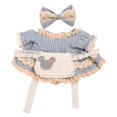 thumbnail image 2 of DOLITY Doll Checkered Dress Costumes Fashion DIY Doll Clothing for 20cm Dolls Blue, 2 of 8